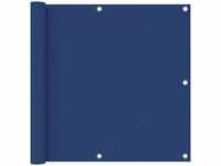 Balkon-Sichtschutz Blau 90x600 cm Oxford-Gewebe vidaXL248463