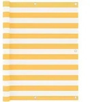 Balkon-sichtschutz Wei&szlig; Und Gelb 120x300 Cm Oxford-gewebe Vidaxl