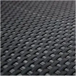 Haga - Balkonblende 0,9m Br. (meterware) Sichtschutz Aus Pe-rattan Anthrazit