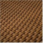 Haga - Balkonblende 0,9m Br. (meterware) Sichtschutz Aus Pe-rattan Cognac