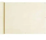 Balkon Sichtschutz Creme 75x600 Cm Hdpe Vidaxl