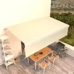 Markise Manuell Einziehbar Mit Rollo 6x3 M Creme Vidaxl