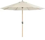 Doppler Sonnenschirm / Kurbelschirm "alu Wood Ultra 350", &Oslash; 350 Cm, Natur,...