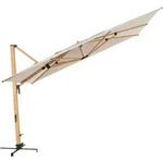 Doppler Sonnenschirm / Ampelschirm "alu Wood Xl Ultra Pendelschirm 400 X 300", 400 X