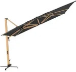 Doppler Sonnenschirm / Ampelschirm "alu Wood Xl Ultra Pendelschirm 400 X 300",...
