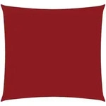 Sonnensegel Oxford-gewebe Quadratisch 3,6x3,6 M Rot Vidaxl