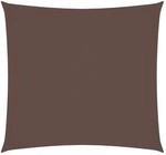 Sonnensegel Oxford-gewebe Quadratisch 3,6x3,6 M Braun Vidaxl