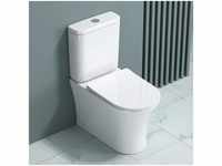 Design Stand-WC Toilette Aachen179T bodenstehend Tiefspüler mit Silent-Close