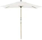 Sonnenschirm / Kurbelschirm 'alu Wood Ultra 210 X 140 Auto Tilt', 210 X 140 Cm,
