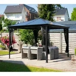 Pavillon Verona 10x10, Anthrazit, 298 X 298 X 260 Cm (l X B X H), Aluminium - Sojag