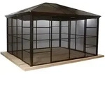Sojag - Pavillon Castel 10x12, Bronze, 298 X 362 X 283 Cm (l X B X H), Aluminium