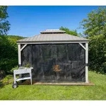 Pavillon Messina 10x12, Champagner, 298 X 363 X 292 Cm (l X B X H), Aluminium - Sojag