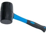 Gummihammer Fiberglasstiel Schwarzer Kopf &Oslash; 60 Mm 500 G