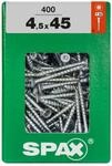 Spax - Universalschrauben 4.5 X 45 Mm Tx 20 - 400 Stk. Holzschrauben