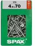 Spax - Universalschraube, 4,5 X 70 Mm, 175 St&uuml;ck, Teilgewinde, Senkkopf, T-star Plus