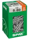 Spax - Universalschraube, 5 X 80 Mm, 150 St&uuml;ck, Teilgewinde, Senkkopf, T-star...