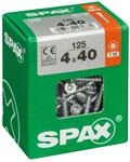 Spax - Universalschraube, 4 X 40 Mm, 125 St&uuml;ck, Teilgewinde, Senkkopf, T-star...
