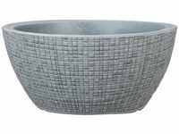 Barceo Bowl 40, Pflanzschale/Blumentopf/Pflanzenschale, rund, Farbe: Stony Grey,