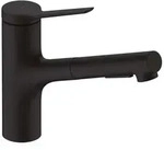 Zesis M33 - Sp&uuml;ltischarmatur 150, Mit Ausziehbarem Brause, Sbox Lite, Schwarz...