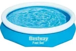 Bestway - Runder &Uuml;berirdischer Pool Mit Aufblasbarem Topring 305xh66 -57456