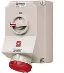 Mennekes Wanddose Duo 63a,5p,6h,400v,ip44 5959a