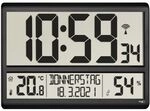 Tfa - Dostmann 60.4520.01 Funk Wanduhr 360 Mm X 28 Mm X 235 Mm Schwarz Gro&szlig;es