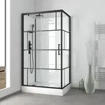 Dusche Komplett Marwell Design Komplettdusche Fertigdusche Bricks 110 X 80 X 225 Cm -