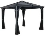 Pavillon Ventura 10x10, Anthrazit, 296 X 296 X 260 Cm (l X B X H), Aluminium - Sojag