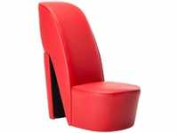 Vidaxl - Stuhl in Stöckelschuh-Form Rot Kunstleder Rot