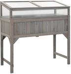Hochbeet Mit Gew&auml;chshaus 110x54x120 Cm Massivholz Tanne - Vidaxl