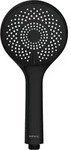 Wenko - Duschkopf Watersaving Schwarz Matt, &Oslash; 11 Cm, Schwarz, Kunststoff (abs)