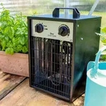 Vitavia Elektroheizung "carinae 3kw", Eckig F&uuml;r Gew&auml;chsh&auml;user, Schwarz, 25,5 X