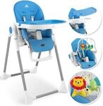 Kidiz&reg; 3in1 Hochstuhl, H&ouml;henverstellbar, Ab 0 Monate - Blau