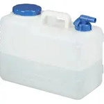 Relaxdays - 15 L Wasserkanister, Ablasshahn, Schraubdeckel, Tragbarer
