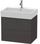 Duravit L-cube Waschtischunterbau Wandh&auml;ngend, 2 Schubk&auml;sten,