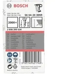Senkkopf-stift Sk64 20nr, 38 Mm Edelstahl, 2000 Stk. - Bosch