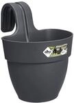 Elho Blumentopf Zum H&auml;ngen Kunststoff Anthrazit 20,5 X 24,1 X 26,5 Cm Vibia Campana