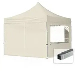 House Of Tents - 3x3m Faltpavillon, Economy Alu 32mm, Seitenteile Mit
