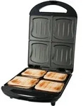Emerio Sandwichtoaster Xxl Family 4x Muschelform, Antihaft (st-111153.4)