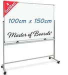 Floordirekt - Whiteboard Stanford Lackiert Mobil & Drehbar 100 X 150 Cm