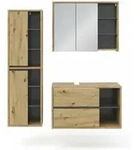 Vicco - Badm&radic;&part;bel-set Viola, Artisan-eiche, 3 Teile