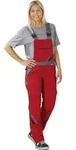 Planam Highline Damen Latzhose Rot/schiefer/schwarz 36