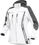 Leibw&auml;chter Sommer-softshelljacke Damen Flxds Gr. 34 Wei&szlig;/grau