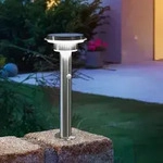 Esotec - Solar Pir-standleuchte Tini 45 Edelstahl-geh&auml;use Li-ion Akku 102596