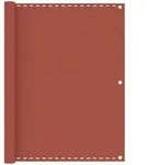 Balkon-sichtschutz Terracotta-rot 120x600 Cm Hdpe Vidaxl