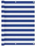Vidaxl - Balkon-sichtschutz Wei&szlig; Und Blau 120x400 Cm Oxford-gewebe