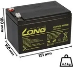 Akku F&uuml;r Panasonic Lc-ca1215p1 12v 15ah Agm Batterie