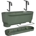 Elho ? Blumentopf ? Greenville Easy Balcony 52 ? Blattgr&uuml;n ? Balkon ? L 21,2 X B 52