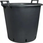 Geli Pflanzcontainer &Oslash; 50 X 50 Cm Schwarz Blument&ouml;pfe & &Uuml;bert&ouml;pfe