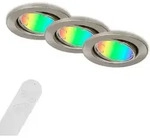 Di-ka Led Einbauleuchte Fit Move S 3er Set Smart Home Tuya Rgbw &Oslash; 8,6 Cm